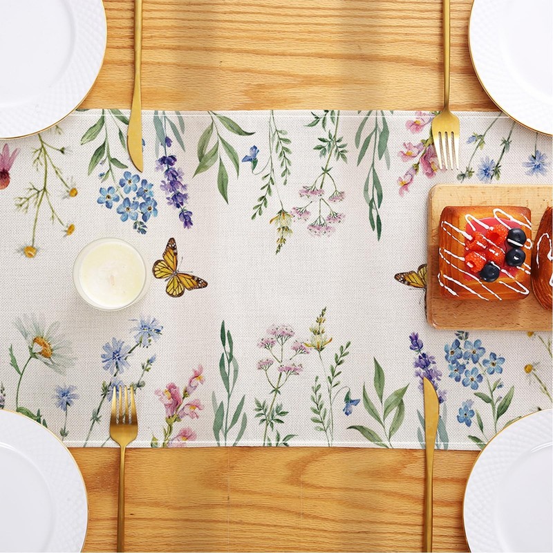 Spring Decorations for Home,Daisy Eucalyptus Lavender Floral Leaves Summer Ta... gallery