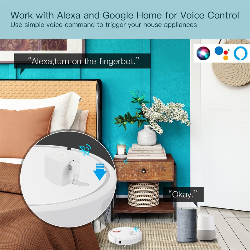 MOES Bluetooth Fingerbot Plus Smart Button Pusher No Wiring Switch APP Control gallery