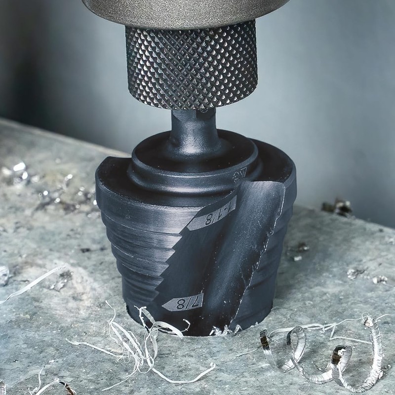 Step Drill Bit 7/811/8 Hex Shank Quick Release Dual Flute Steel Wood gallery
