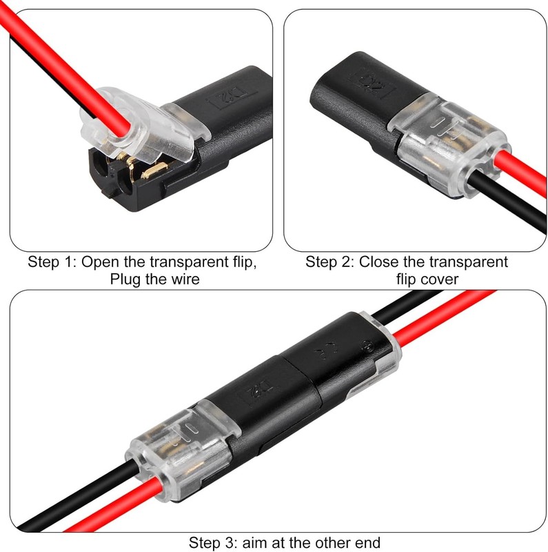 Reusable 2 Pin Low Voltage Wire Connectors - Fast and Safe Wiring Solution gallery