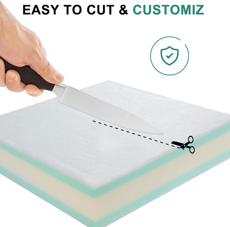 Extra Thickness 5 Layer Couch Cushion Replacement, 24"X27"X6" Sofa Cushions Repl gallery