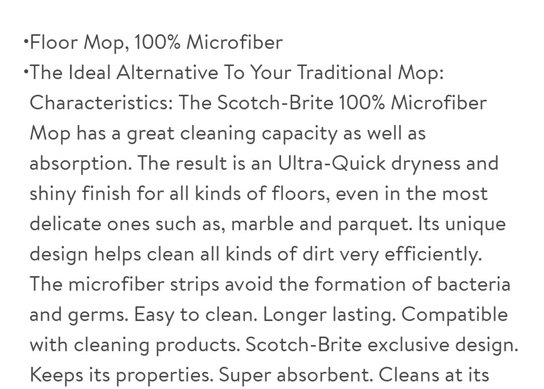 SCOTCH BRITE MICROFIBER MOP HARDWOOD FLOOR Mop Durable gallery