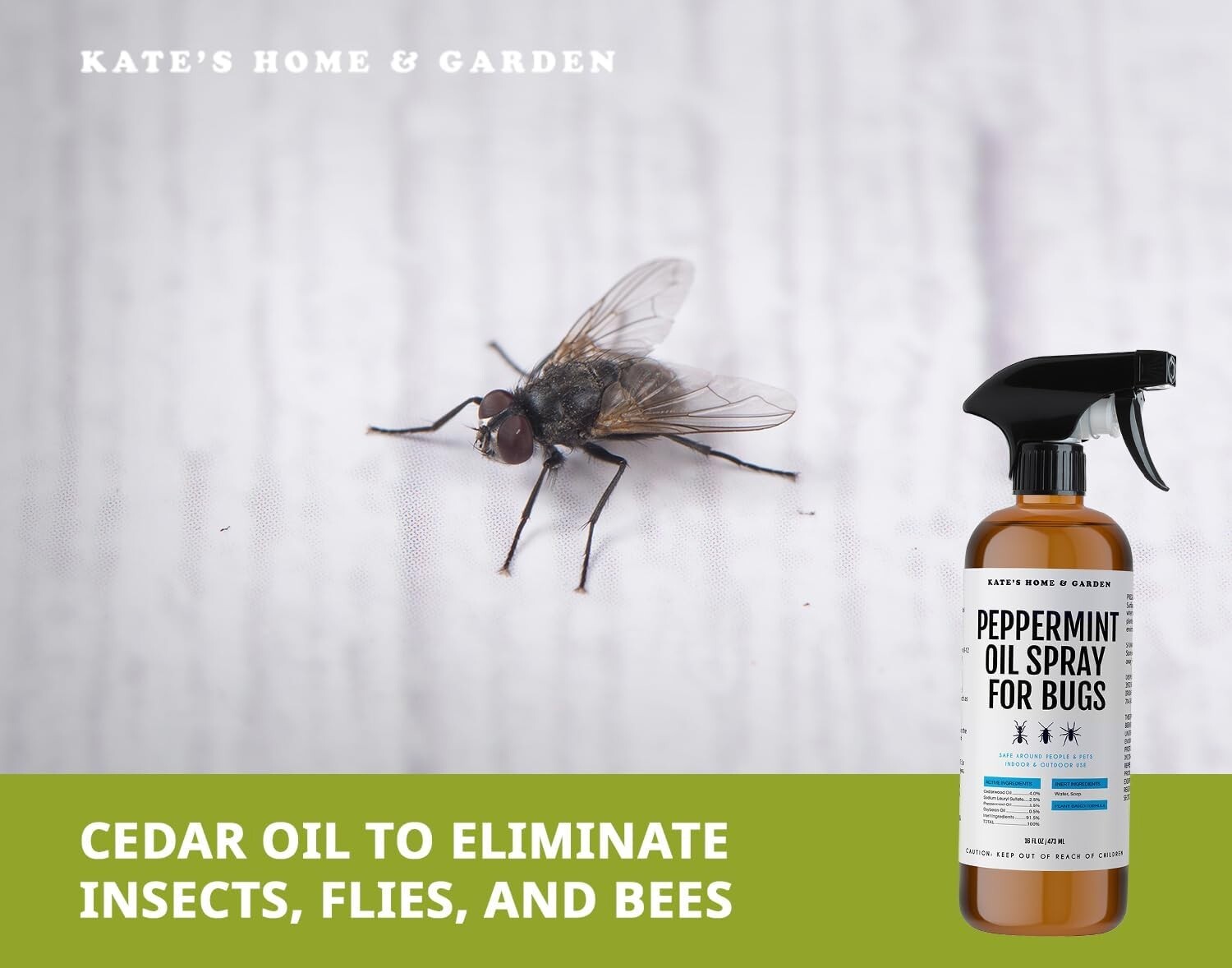 Peppermint Oil Bug Spray - Natural Indoor Pest Repellent W/ Cedarwood, Non Toxic gallery