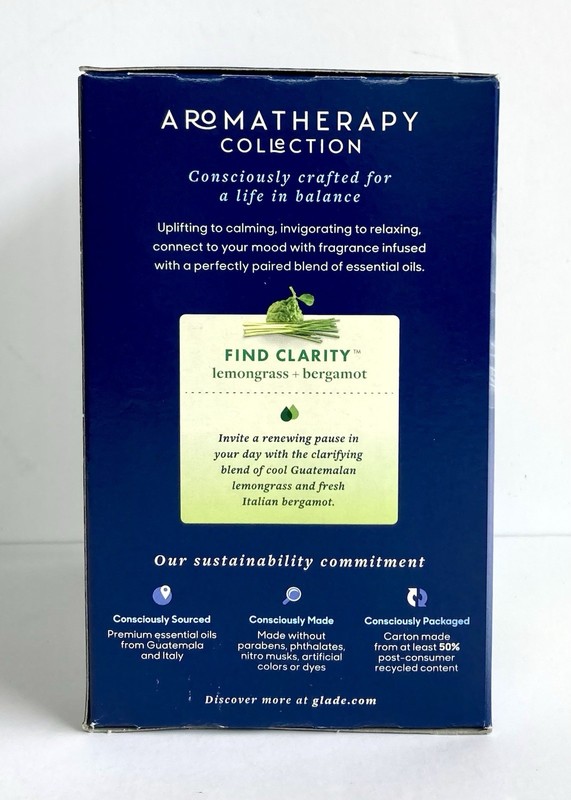 Glade Aromatherapy Cool Mist Diffuser w/Lemongrass & Bergamot Essential Oil gallery