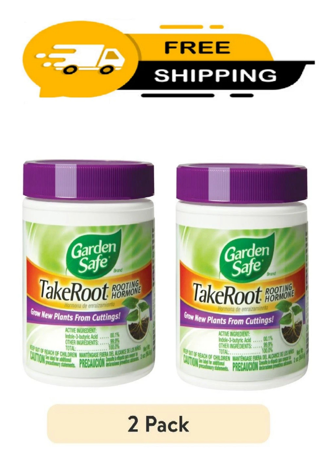 2 Pack Garden Safe Takeroot Rooting Hormone, New Plants Growth Powder - 2 Oz gallery