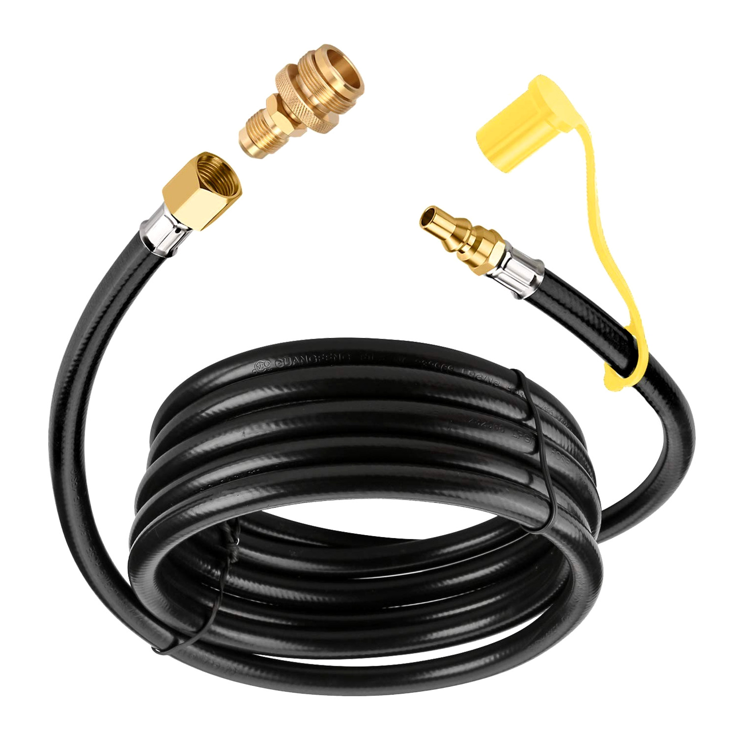 1 LB Portable Propane Quick Connect Hose for RV to Gas Grill 12FT gallery