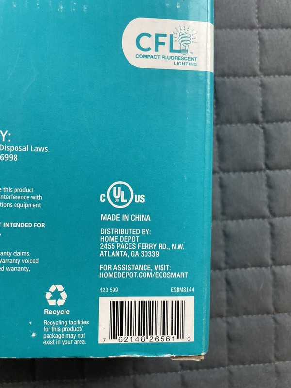 EcoSmart 60W Equivalent Soft White Spiral CFL (4-Pack) fluorescent light bulbs gallery