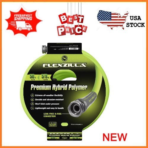 NEW Flexzilla Premium Grade Garden Hose 5/8 in x 50ft Hybrid Polymer ZillaGreen gallery