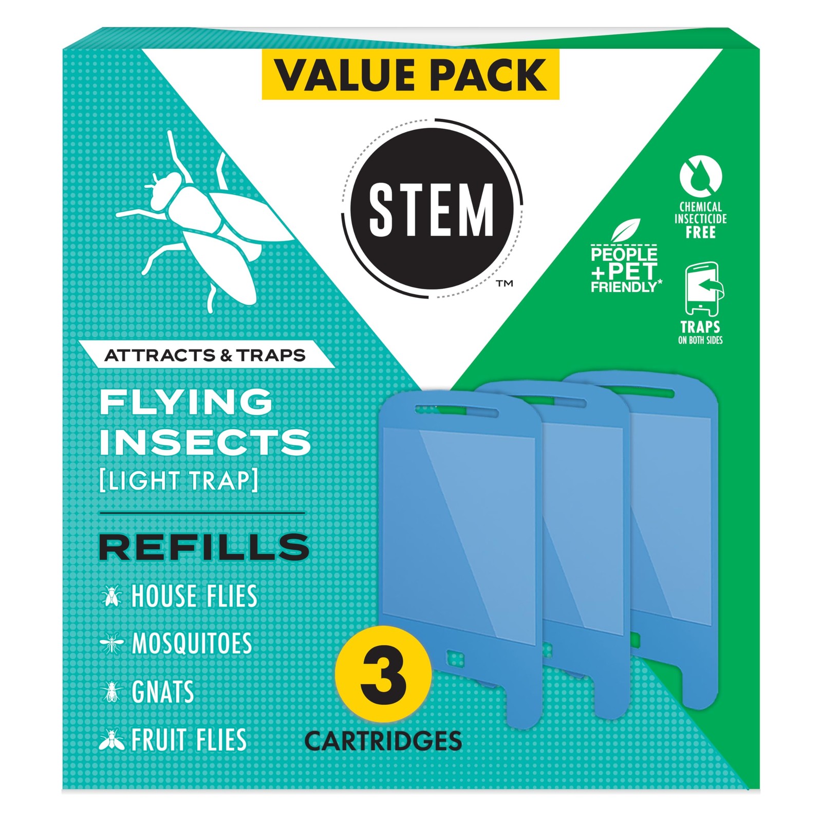 STEM Insect Light Trap Refill Cartridges, Indoor Fruit Fly Trap, gallery