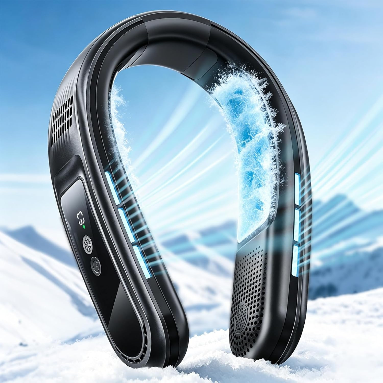 Neck Air Conditioner, Neck Fan with Dual Semiconductor Cooling Plates for Instan gallery