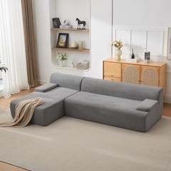 108″ Modular Cloud Couch Sectional with Left Chaise, L-Shaped Boneless Sofa