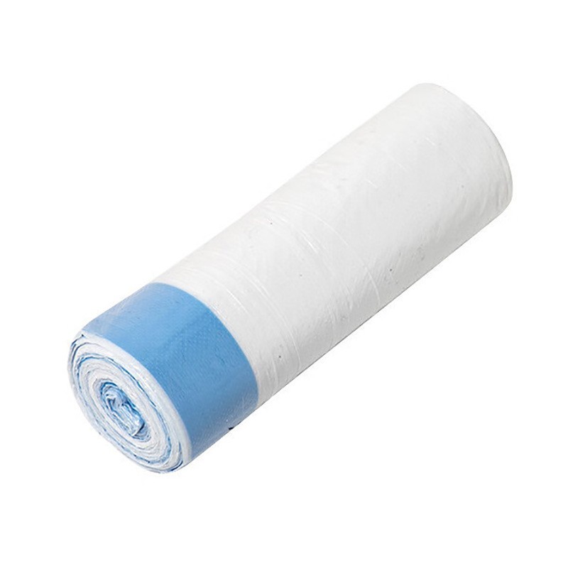 1 Roll 40Pcs Thickened Drawstring White Trash Bags – Heavy Duty for Home gallery