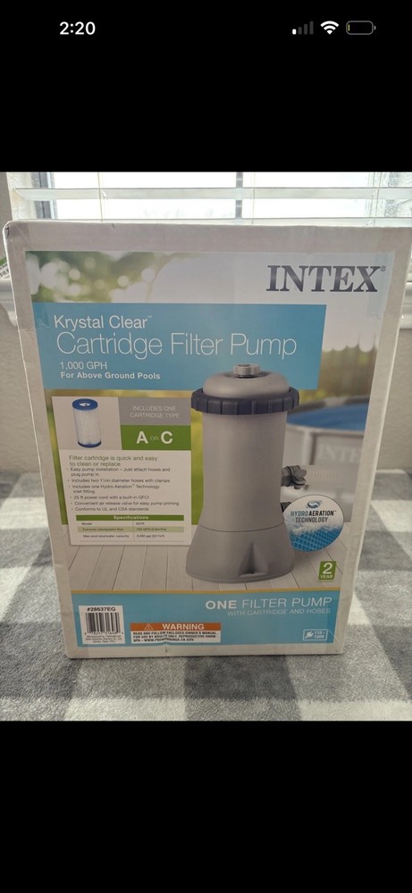 Intex 56637 Above Ground Filter Pump