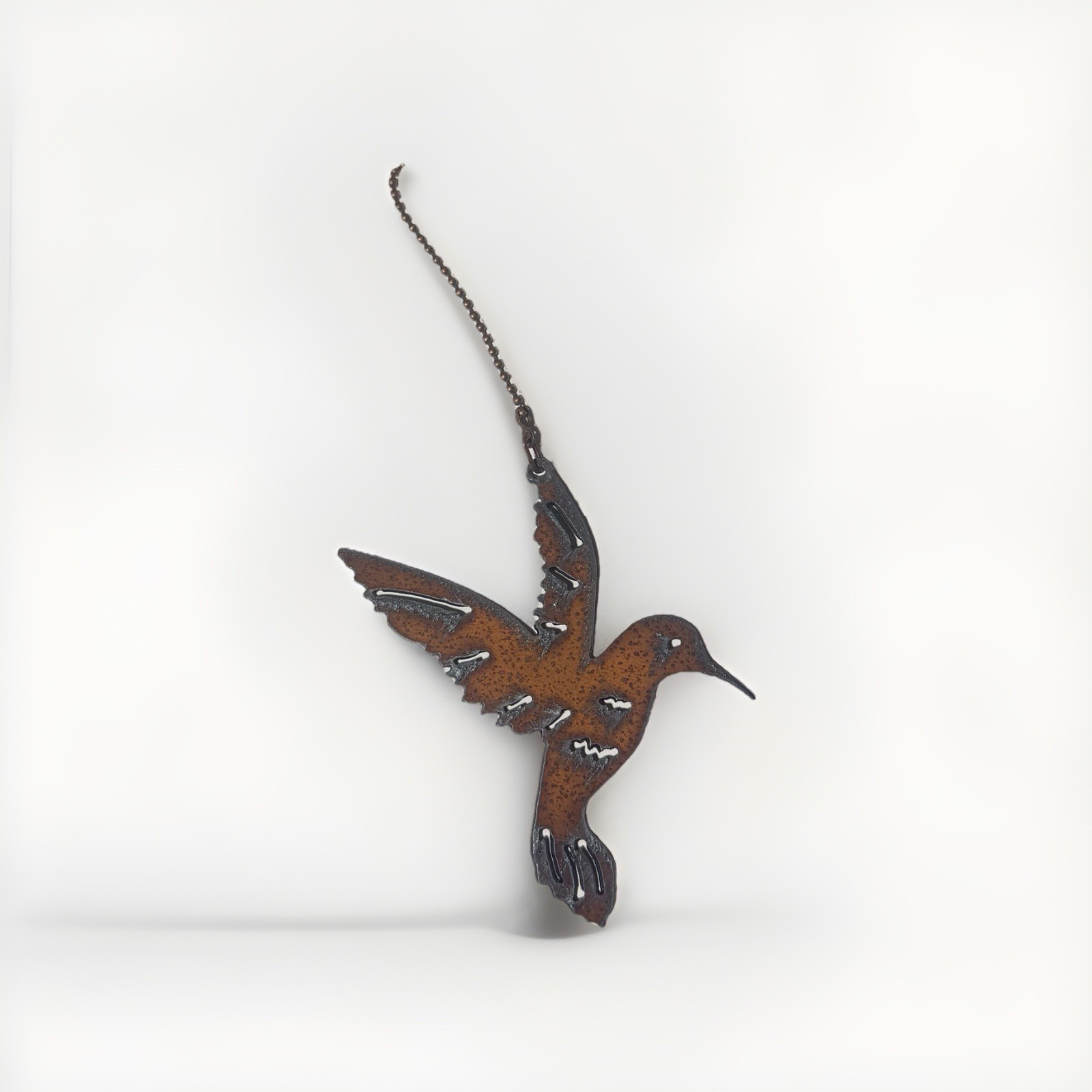 Hummingbird Fan / Light Pull Chain Ornament Western Garden Metal Southwest gallery