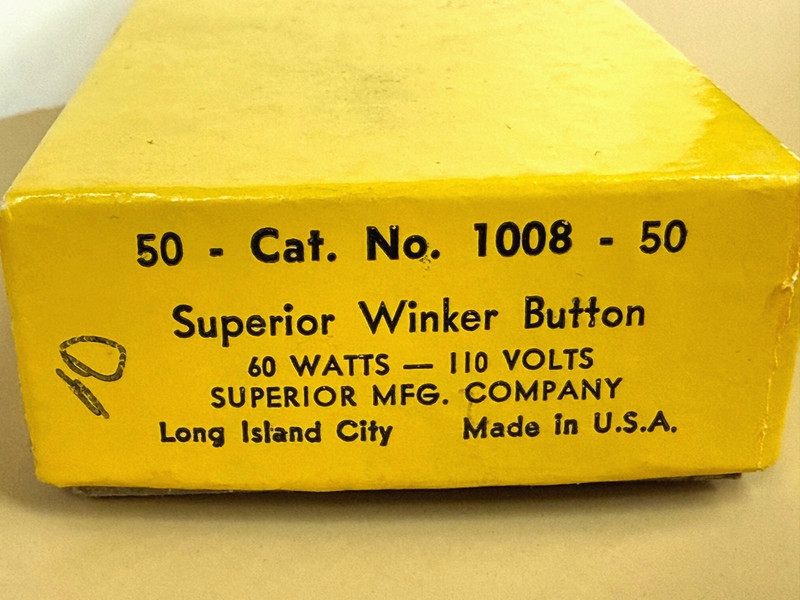 Winker FLASHER Twinkle BLINKING 60W 120V 60 Watts USA Superior Mfg Co NEW 1008 gallery
