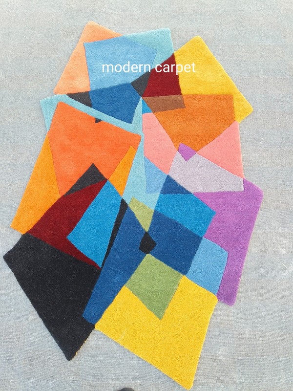 Irregular Shape Rugs Handmade 100% Woolen Hand Tufted For Home Decoration gallery