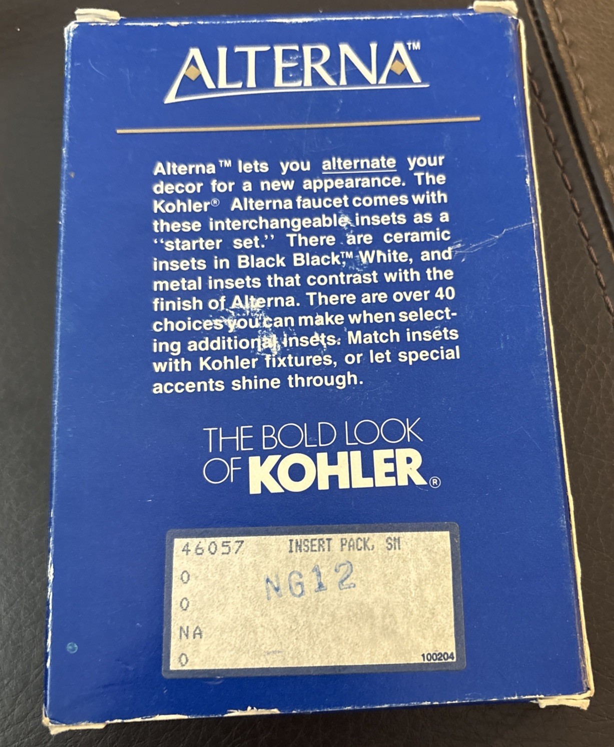 Kohler Alterna Six Piece Faucet Inserts 46057 2 White 2 Silver 2 Black New gallery