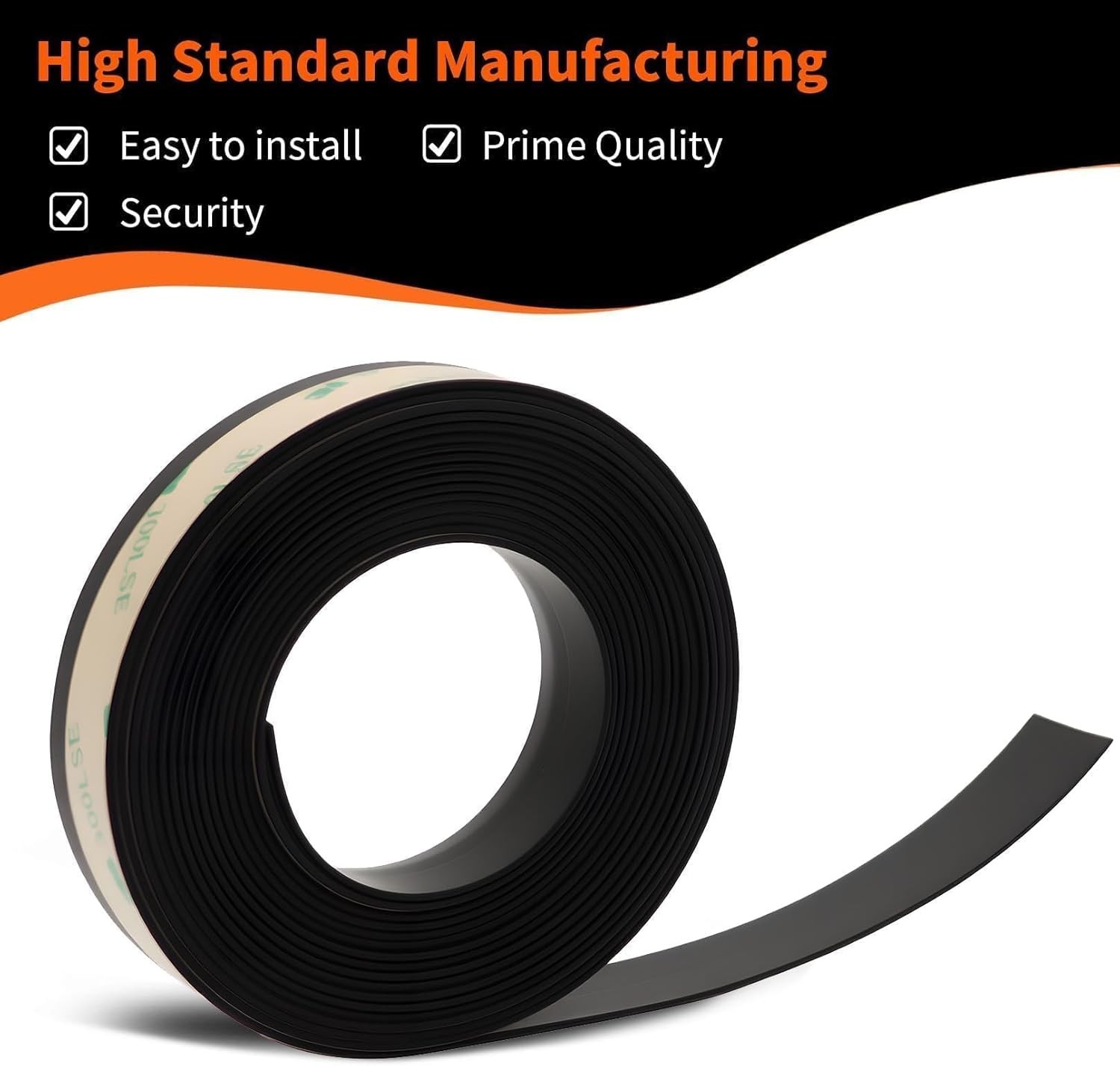 13.12FT Front Rear Side Rubber Seal Strip Car Door Window Trim Self Compatible w gallery
