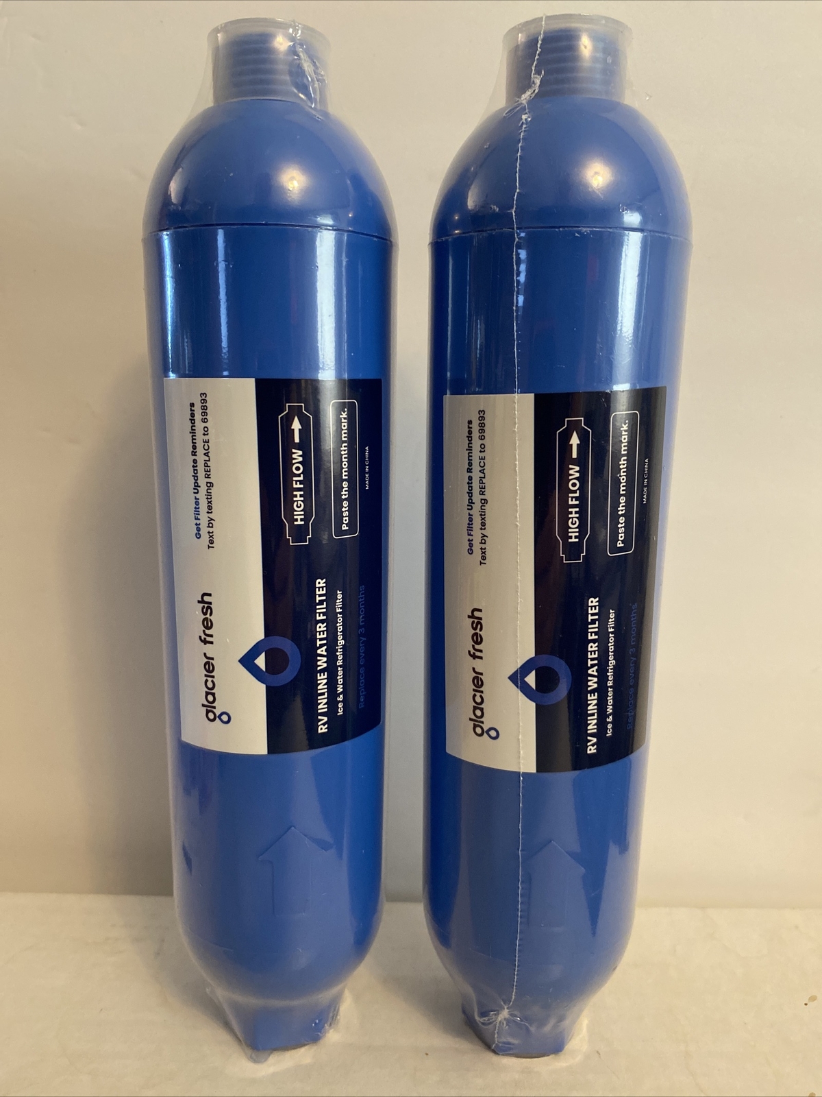 2X Glacier Fresh RV / Marine Inline Water Filter - Sealed In Plastic - New gallery