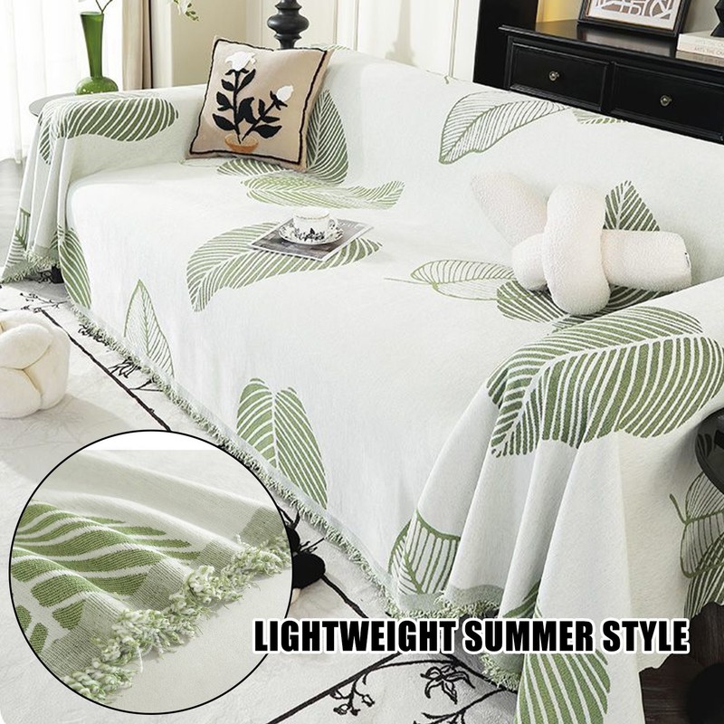 Leaf sofa cover is suitable for multiple seats and is a woolen furniture protect gallery