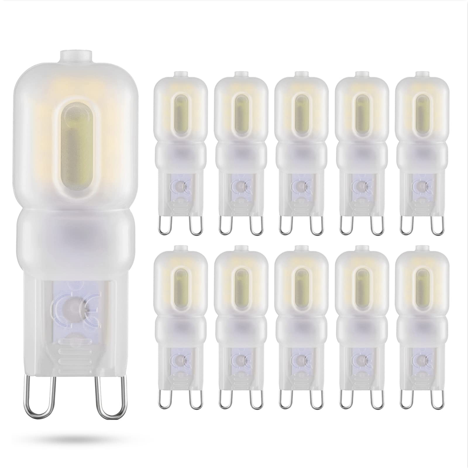 Sriomny 10 Pack G9 LED Bulb 2W Equivalent to 20W Halogen lamp T4 6000K Cool W... gallery