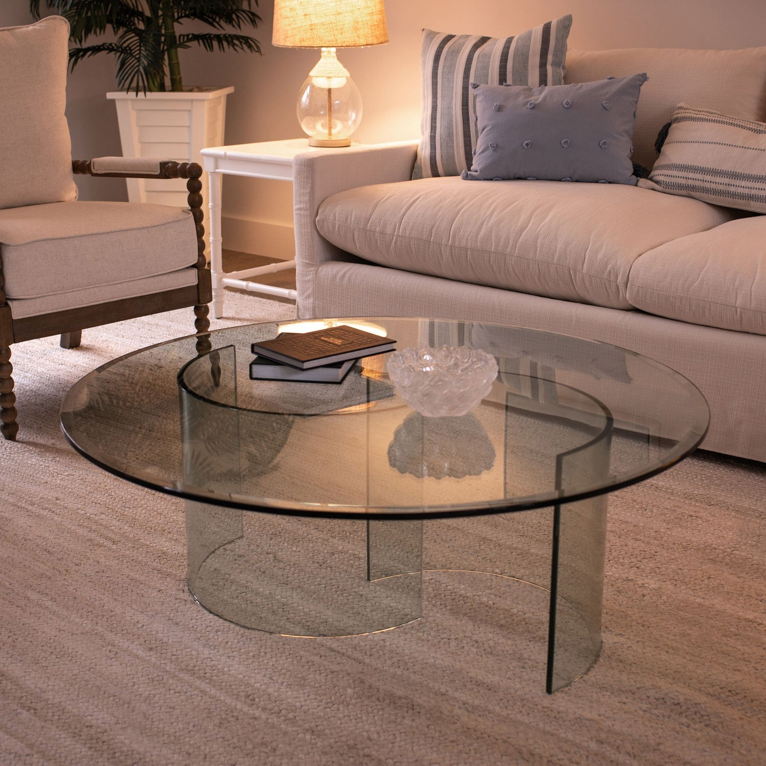 13" Round Clear Tempered Glass Table Top By Spancraft Glass gallery
