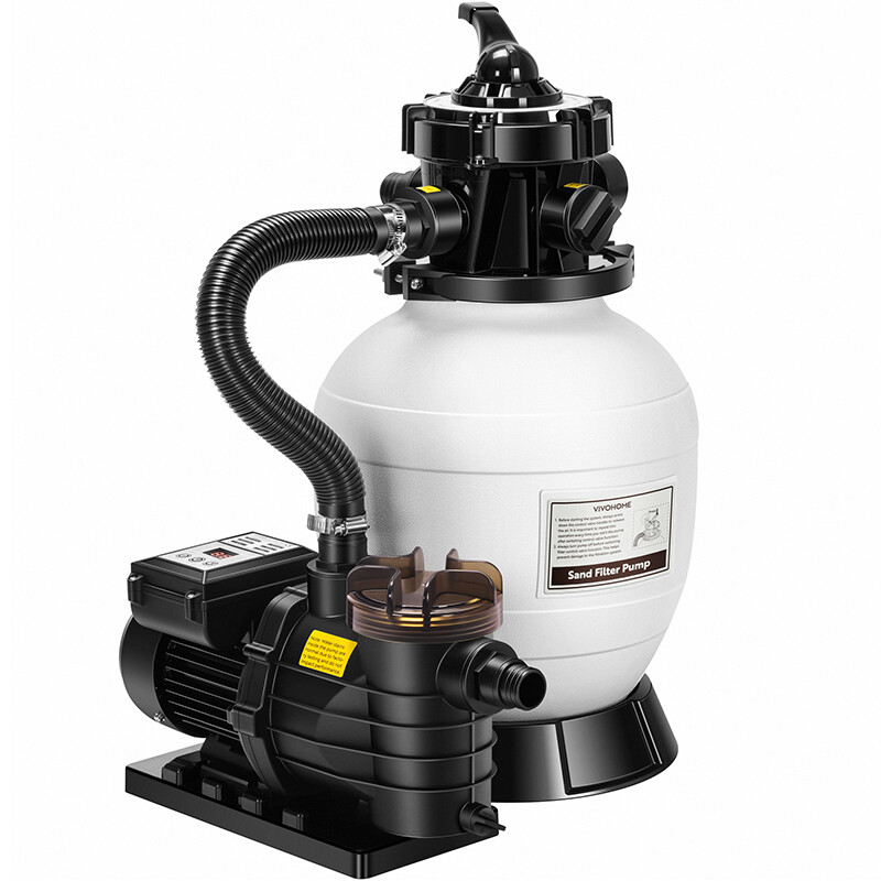 12'' Sand Filter Pump for In/Above Ground Swimming Pools 1/3 HP 2087 GPH 7-Way gallery