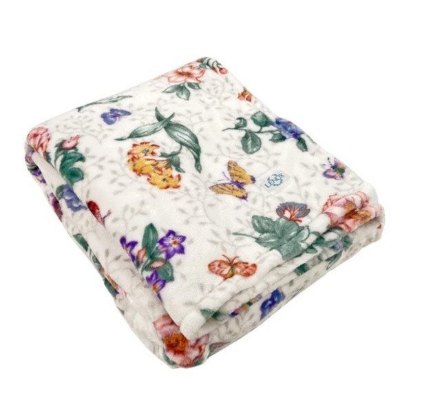 Lenox BUTTERFLY MEADOW FLOWER THROW BLANKET. Easter/Mother's Day Gift gallery