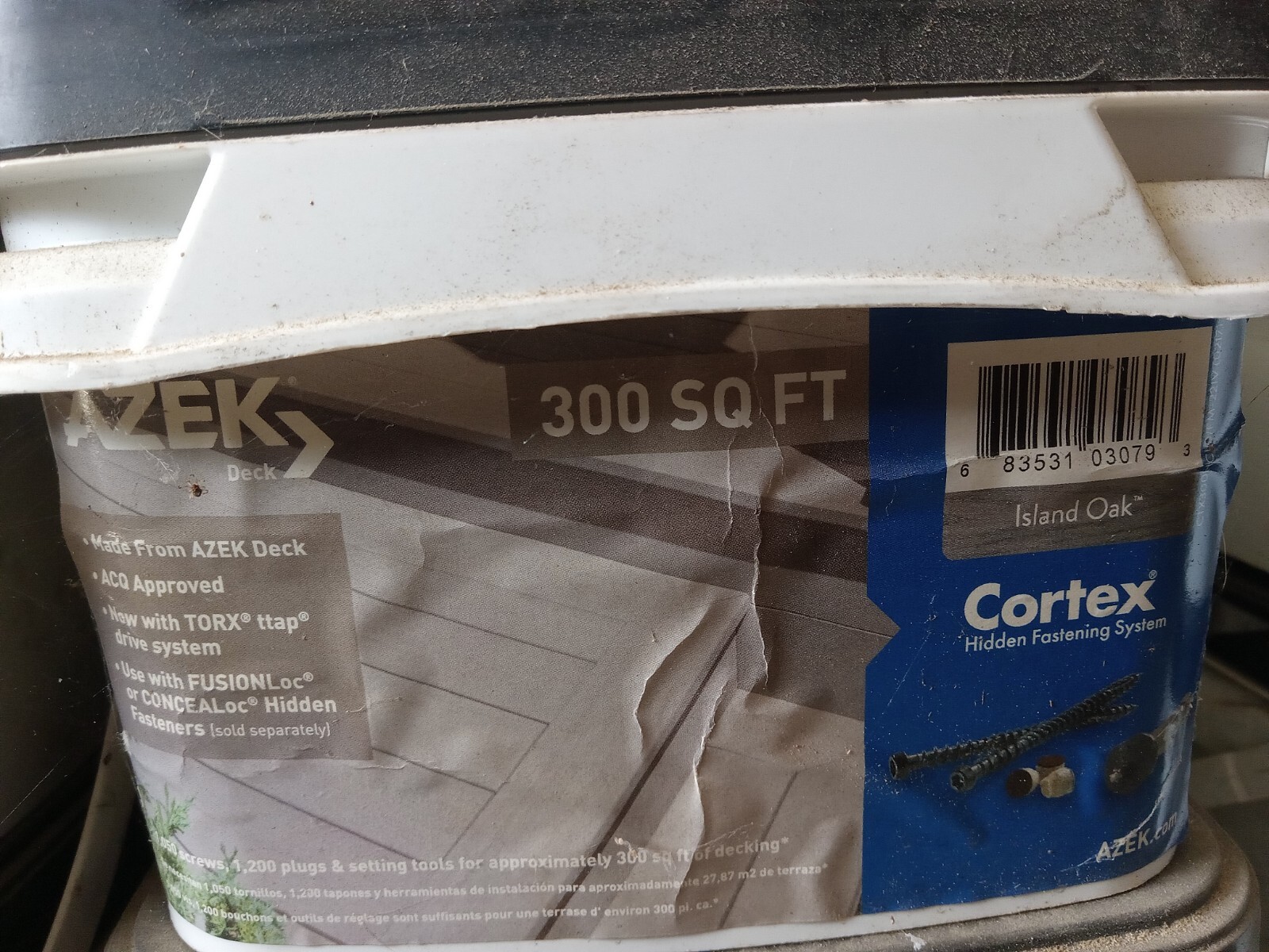 Azek cortex Hidden deck screws 300 Sq.Ft Torx drive Fusionloc ISLAND OAK gallery