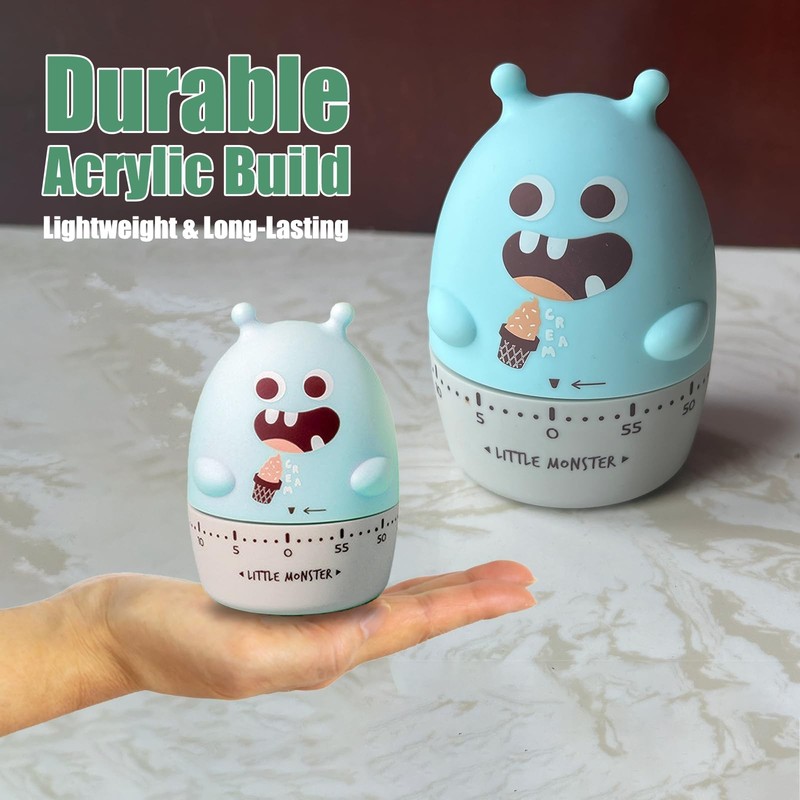 Quirky Creature Mechanical Kitchen Timer, Cute 60-Minute Manual Wind Up Count... gallery