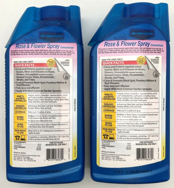 2 PACK Bioadvanced 3-in-1 Rose and Flower Care Concentrate Spray 32oz 9-14-9 gallery