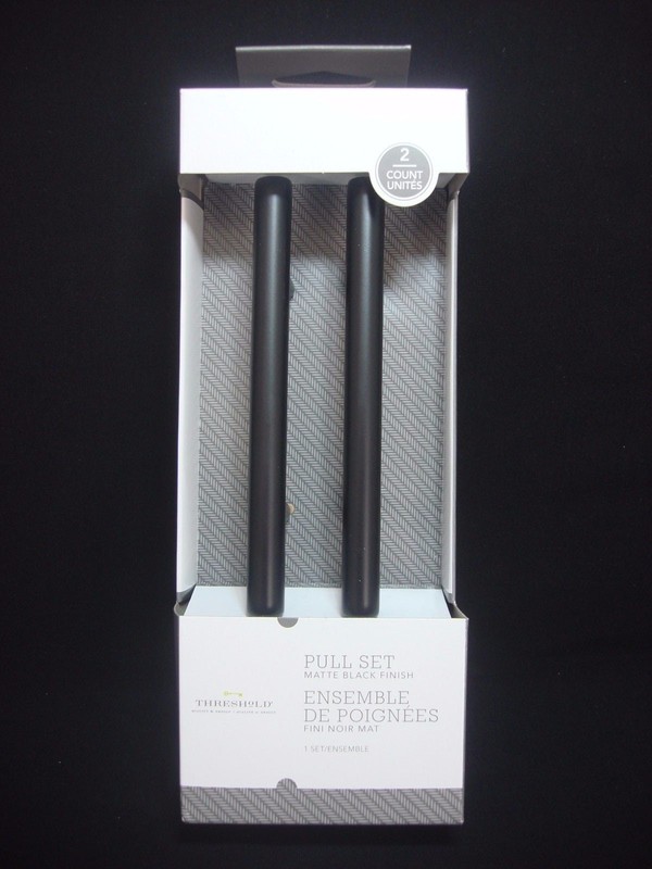 12 Threshold 3" Bar Pull Handle Matte Black Finish 00010401215 (Total 6 Packs) gallery