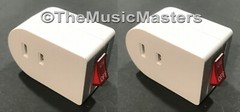 2X Single Outlet AC Wall Plug On/Off LIGHTED POWER SWITCH Electrical Adapter
