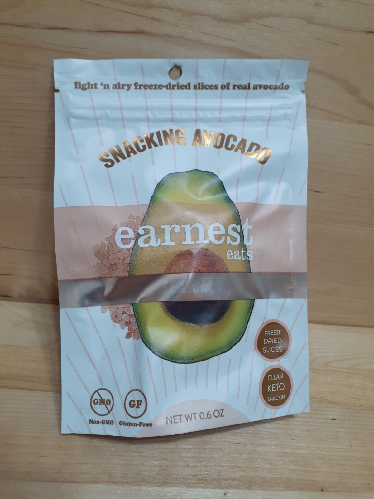 6 PACK FREEZED DRIED EARNEST EATS Roasted SEA SALT Avocado vegan omega NO GMO gallery