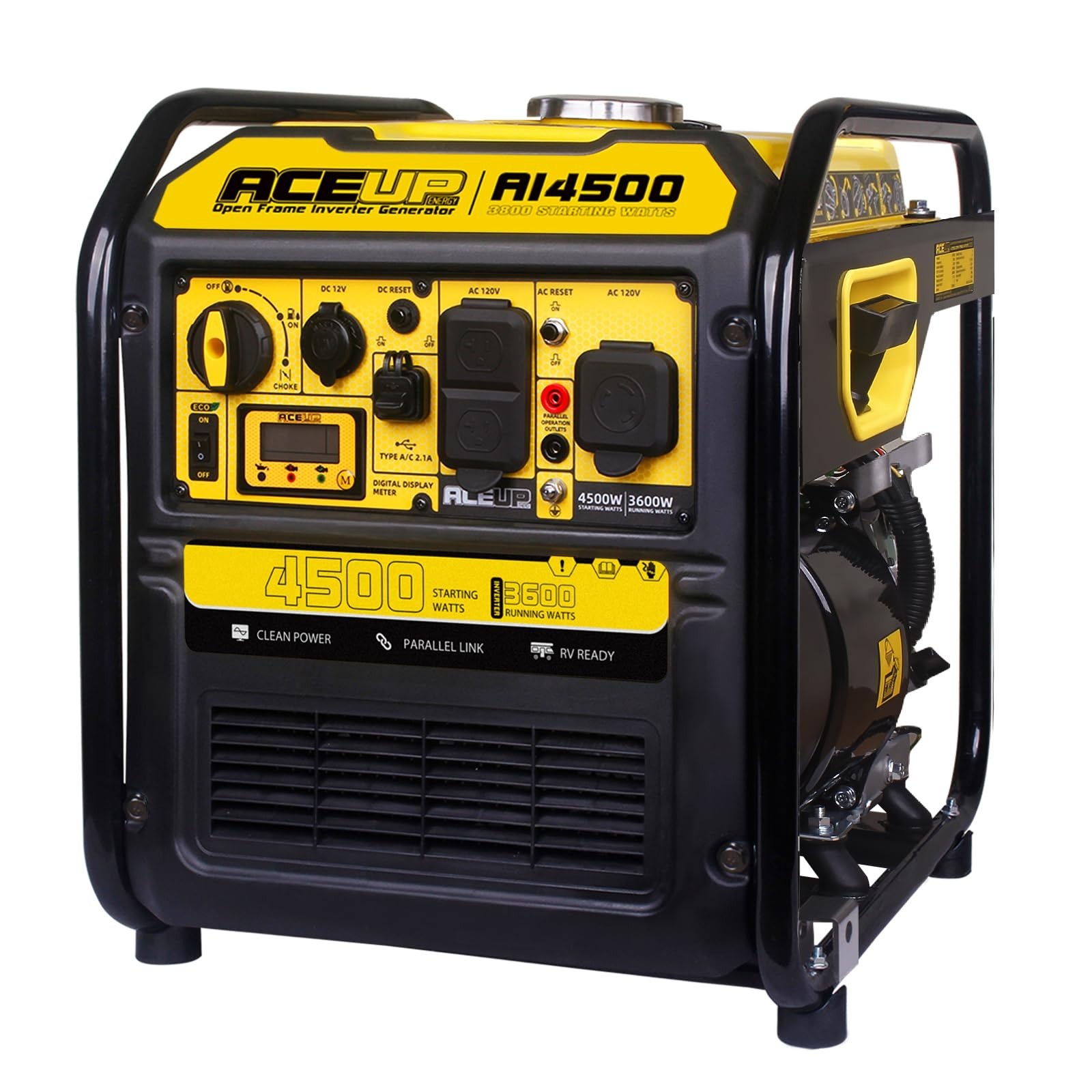 [US Fast Ship] 4500W Inverter Generator 223CC RV Ready EPA Gasoline 3600W Backup gallery