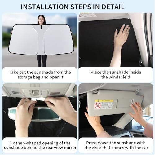 Double Thickened Vehicle Windshield Shade, Thickened Oxford cloth sunshade-01 gallery