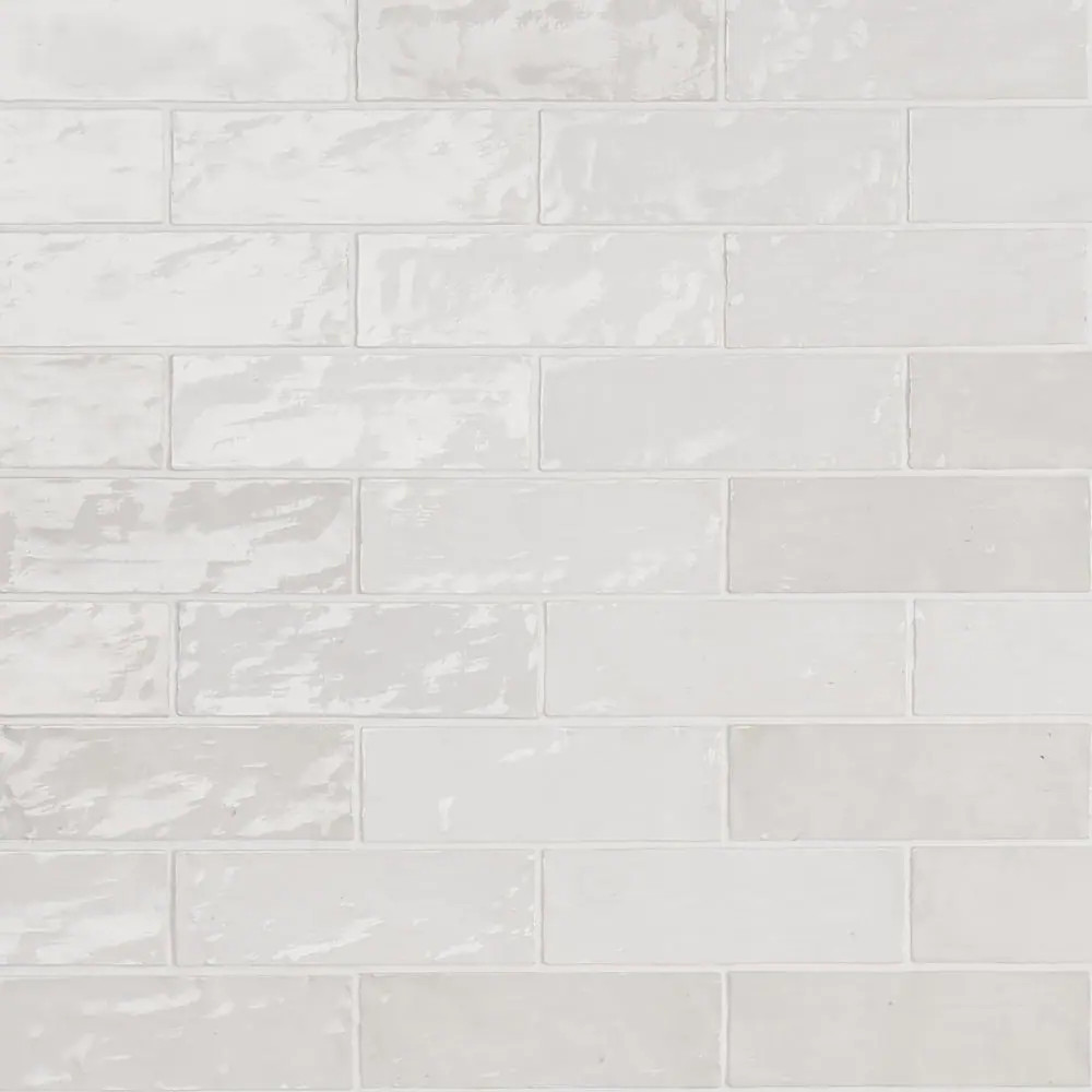 Kingston White 3 In. X 8 In. Glazed Ceramic Wall Tile (5.38 Sq. Ft./Case) gallery