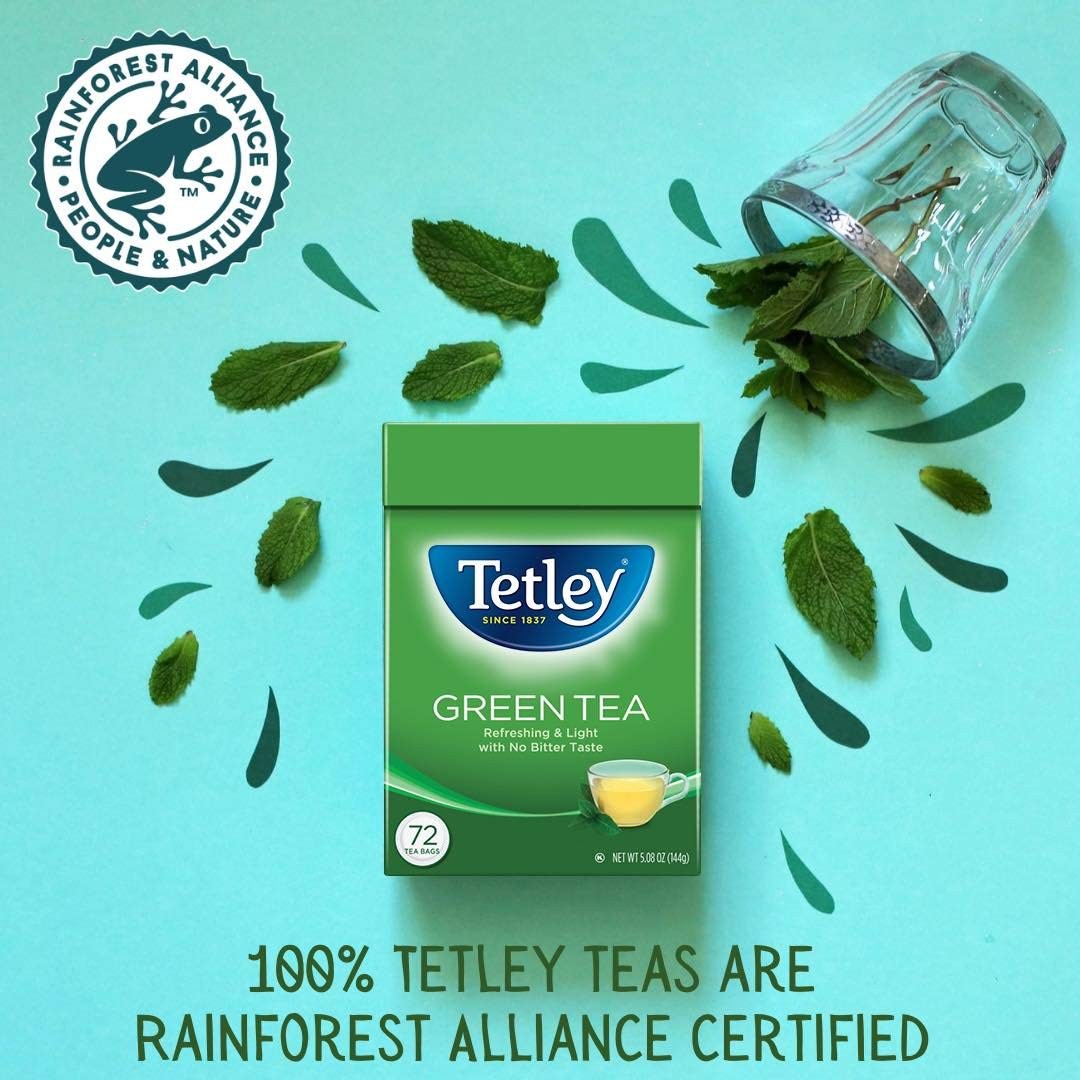 Tetley Teabags, Black and Green, 72 Teabags (Packaging may vary) gallery