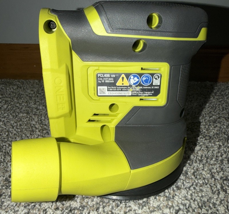 Ryobi PCL406 One+ 18V 5" Random Orbit Sander-Tool Only (No Dust Bag) gallery