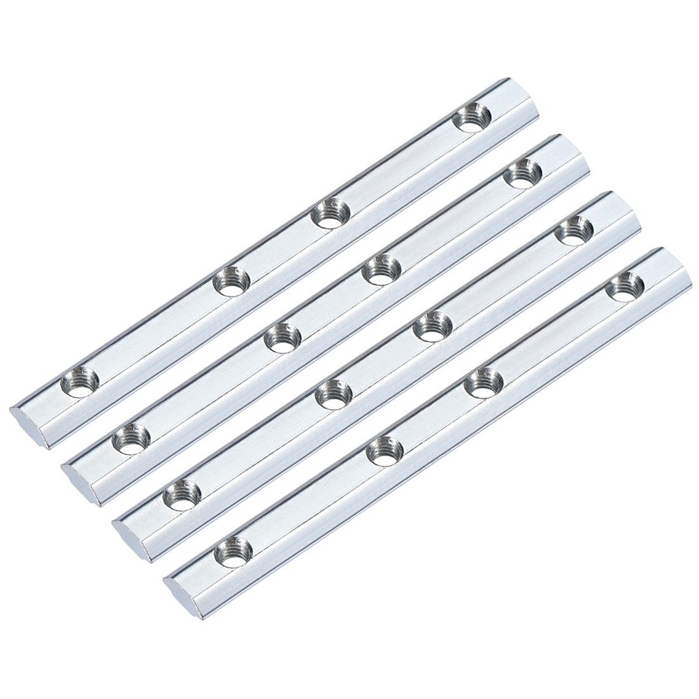 Straight Connector, 3.9" Bracket for 2020s T Slot 6mm Aluminum Profile, 4 Pcs