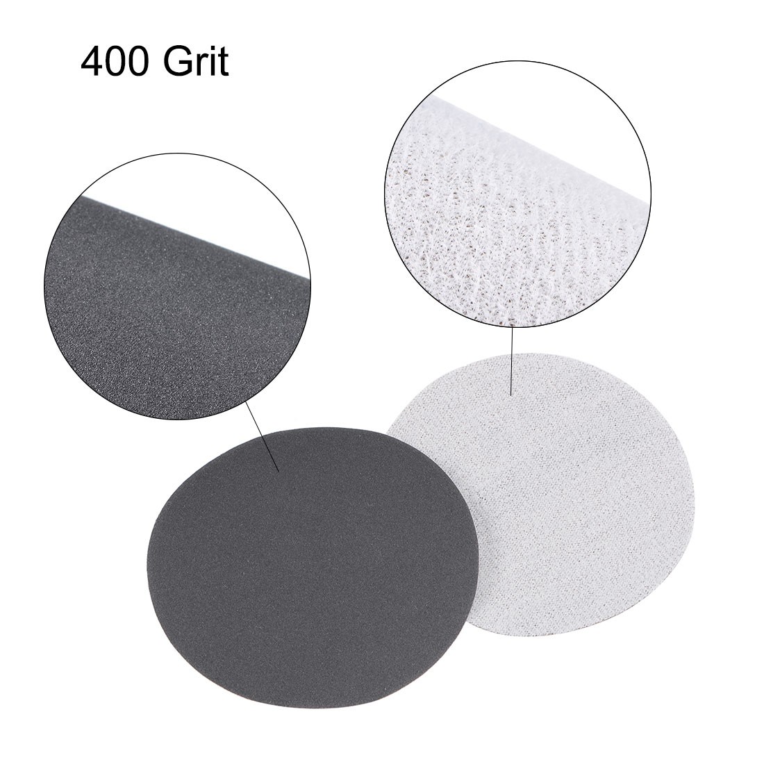 30pcs 3 inch Wet Dry Disc 400 Grit Hook and Loop Sanding Disc Silicon Carbide gallery