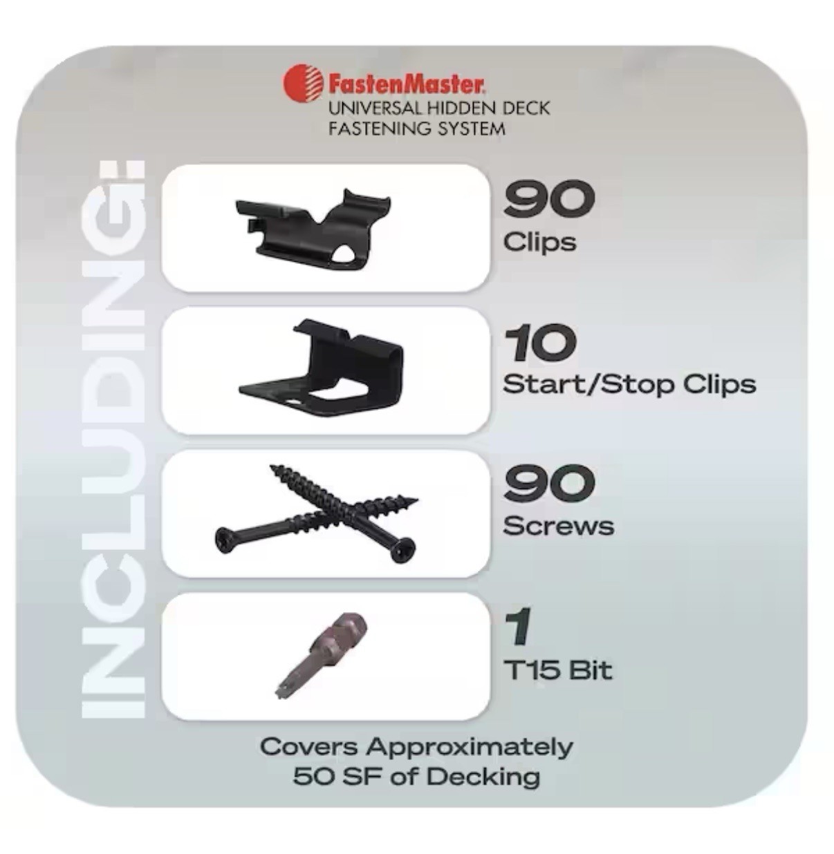 FastenMaster Universal Hidden Deck Fastening System Stainless Steel Screw & Clip gallery