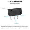 1 PCS Coin Switch Wire 5A 125/250V AC 3 Foot 0.1A 30V DC Black 10722 Part gallery