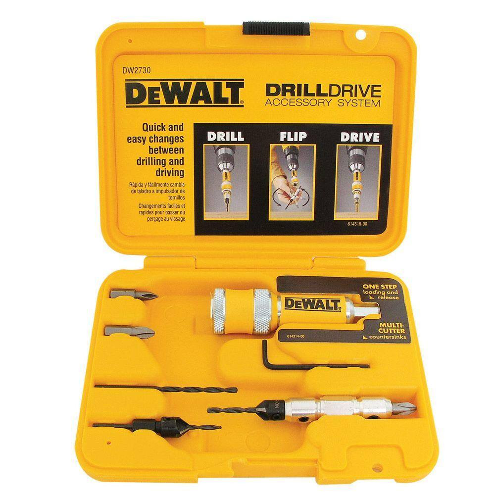 Drill Drive Set Quick-change mechanism allows easy one-step loading (8-Piece) gallery