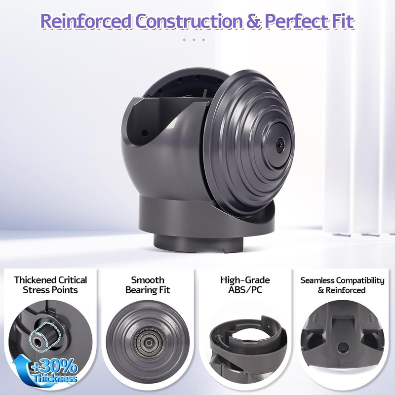 Torque Cleaner Head Connector+V-Ball Wheel Kit for Dyson Outsize V15 V11 V10 gallery