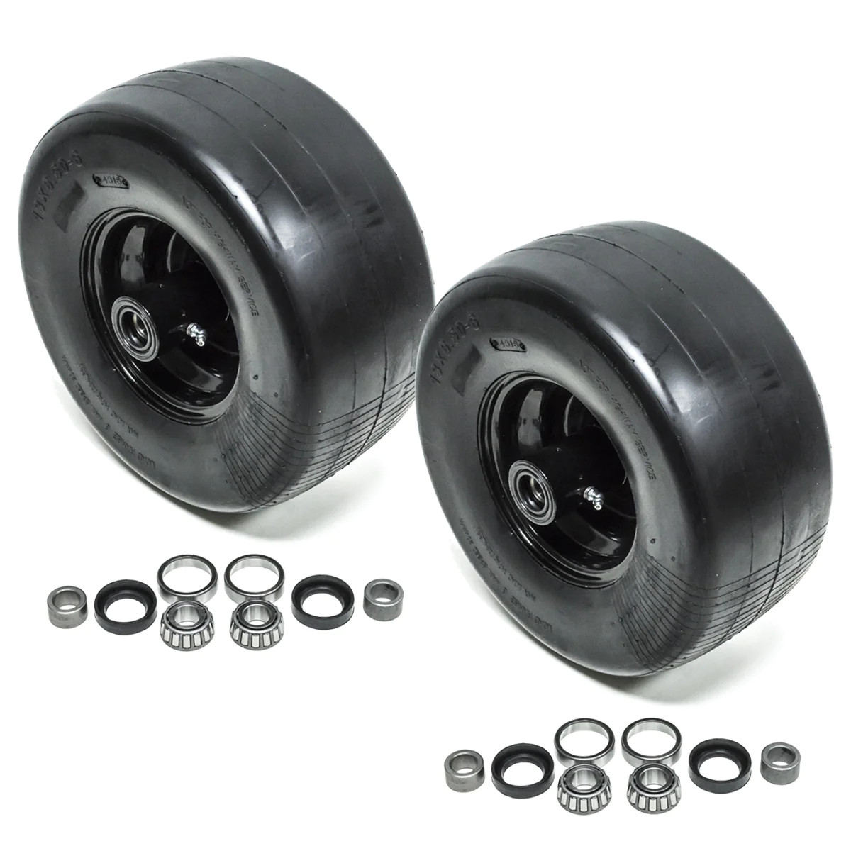 2PK Front Solid Caster Wheel Tire Flat Free 13X6.5-6 Fits Toro Z Master 633971 gallery