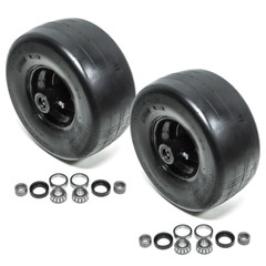 2PK Front Solid Caster Wheel Tire Flat Free 13X6.5-6 Fits Toro Z Master 633971