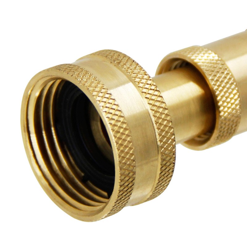 Triumpeek Solid Brass Hose Nozzle, 2 Pack 4 Heavy Duty Brass Garden Hose Noz... gallery