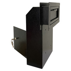 Plugsharge Door Drop Box, Mail Slots, Through The Door Locking Mailbox, Black