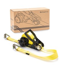 Retractable Ratchet Tie-Down Strap – 2 in x 27 ft Heavy-Duty Strap, 10,000 lb…